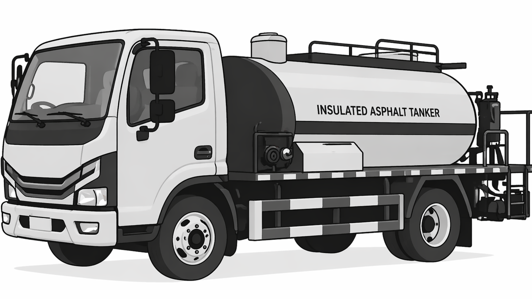 Asphalt distributor truck